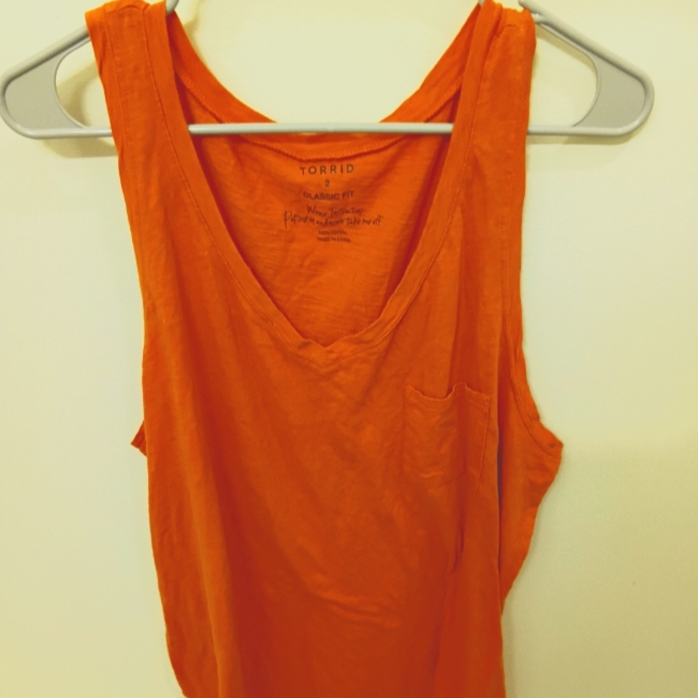Torrid size 2 Orange Classic fit tank top